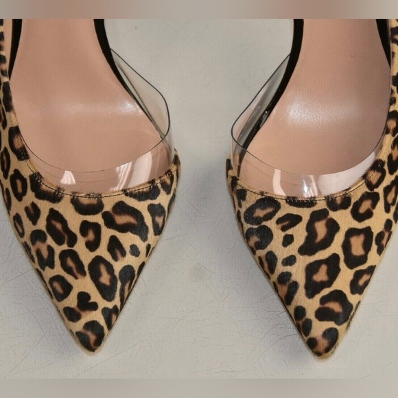 Tamara Mellon Siren 105 Haircalf Leopard Print Pumps - Picture 4 of 8